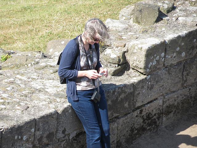 Jenny at Dunstanburgh Castle